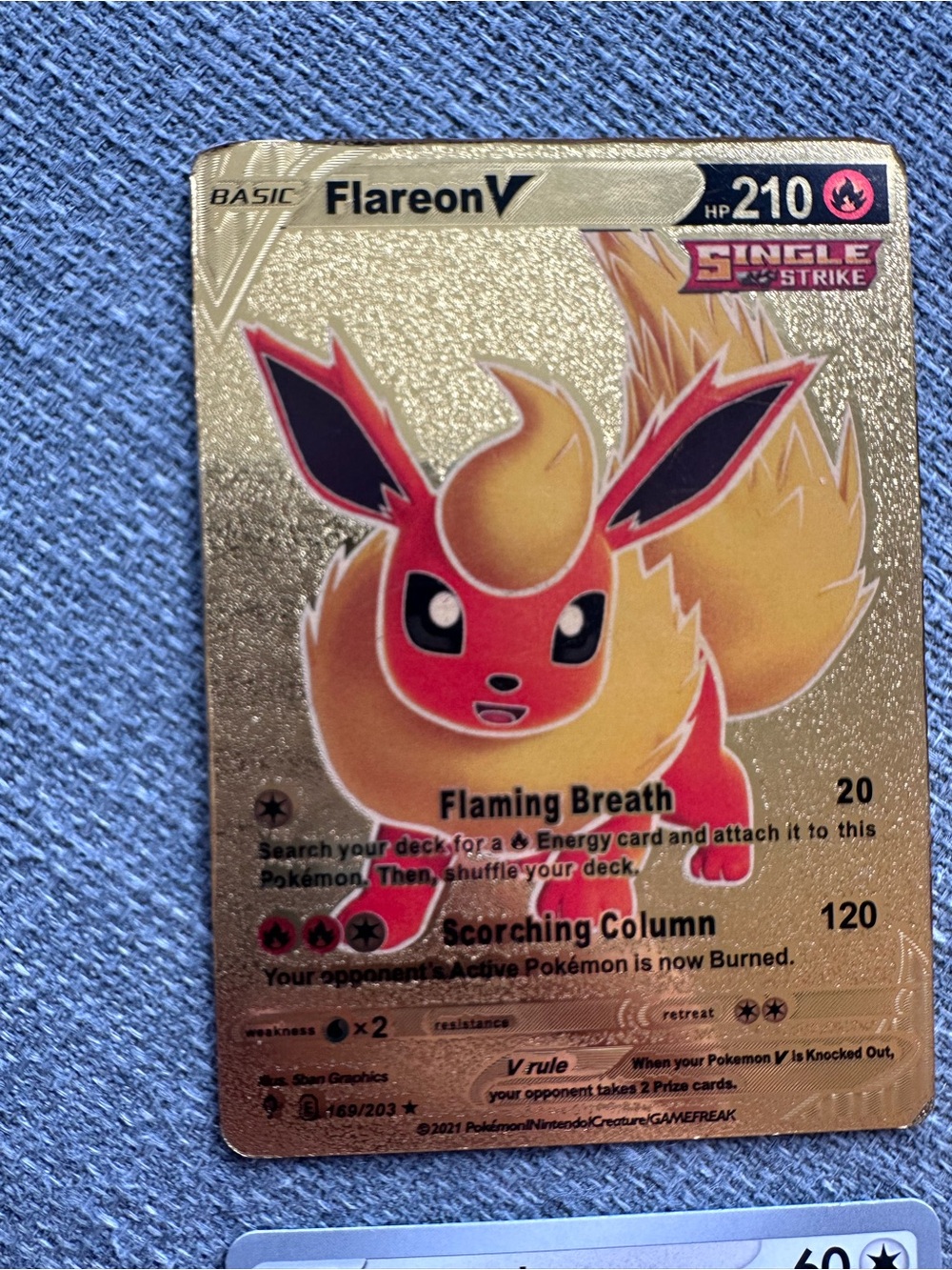 Pokemon Trading Card Lot - Gold Flareon V, Yellow Pikachu, Blue Latias - Picture 2 of 16